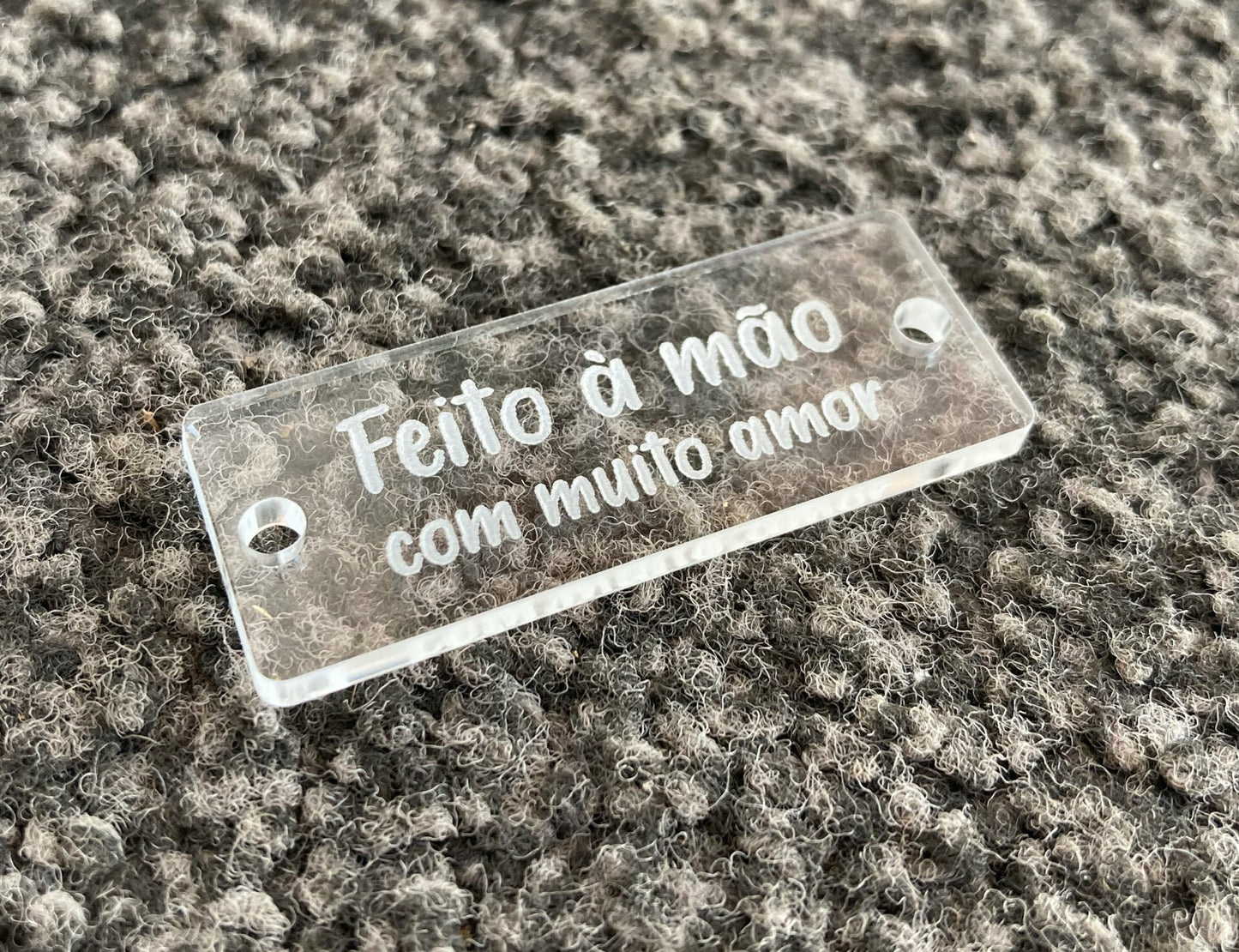 Etiquetas em Acrílico Transparente | Personalizadas