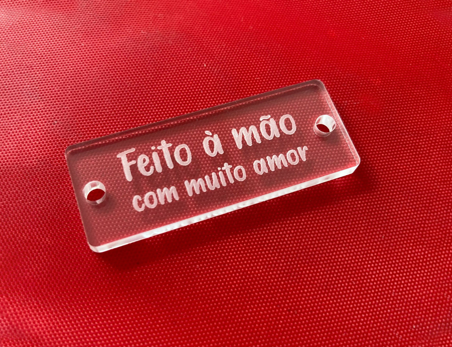 Etiquetas em Acrílico Transparente | Personalizadas