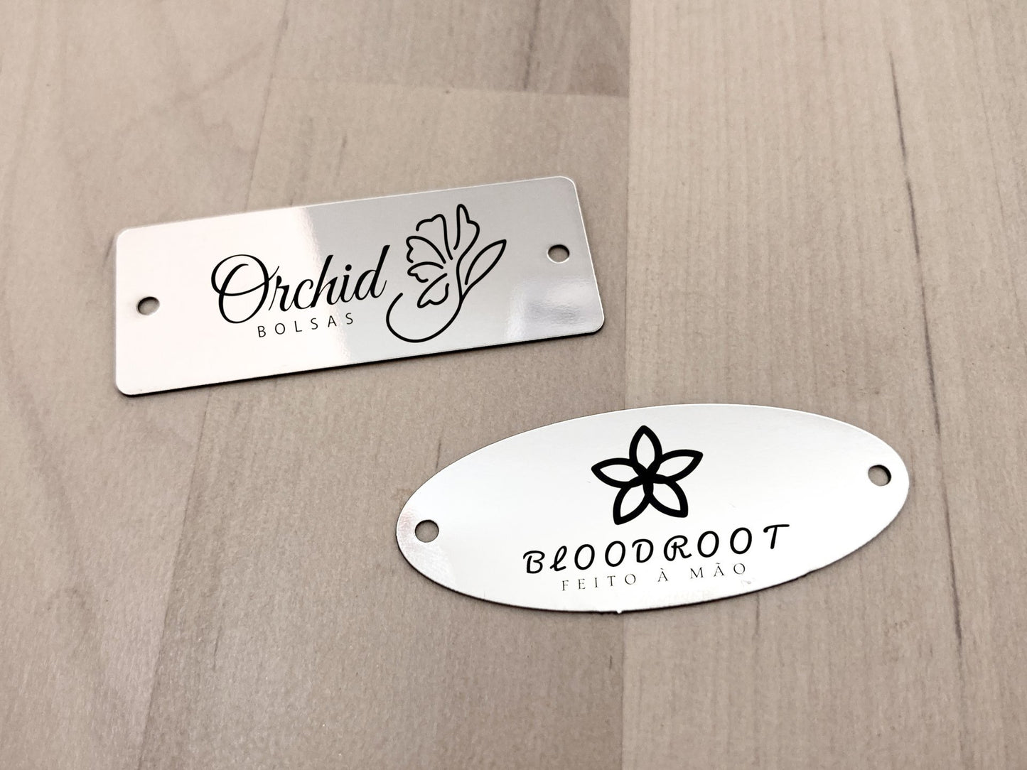 Etiquetas em Acrílico Espelhado | Personalizadas
