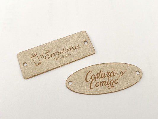 Etiquetas em Camurça | Personalizadas