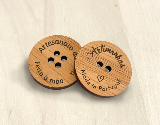 Botões em MDF | Personalizados