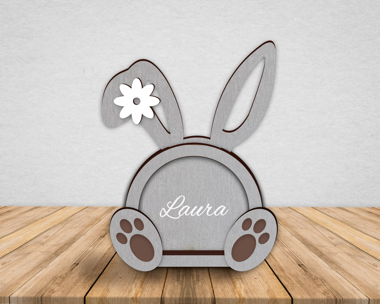 Caixa/Mealheiro | Coelho com Flor | Várias Cores | Personalizado