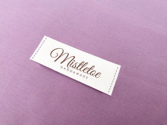 Etiquetas em Algodão | Bandeira / Retas | Largura 2,5cm