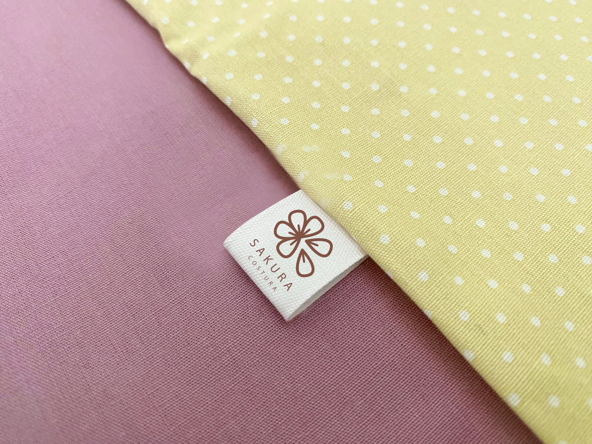 Etiquetas em Algodão | Bandeira / Retas | Largura 1,5cm