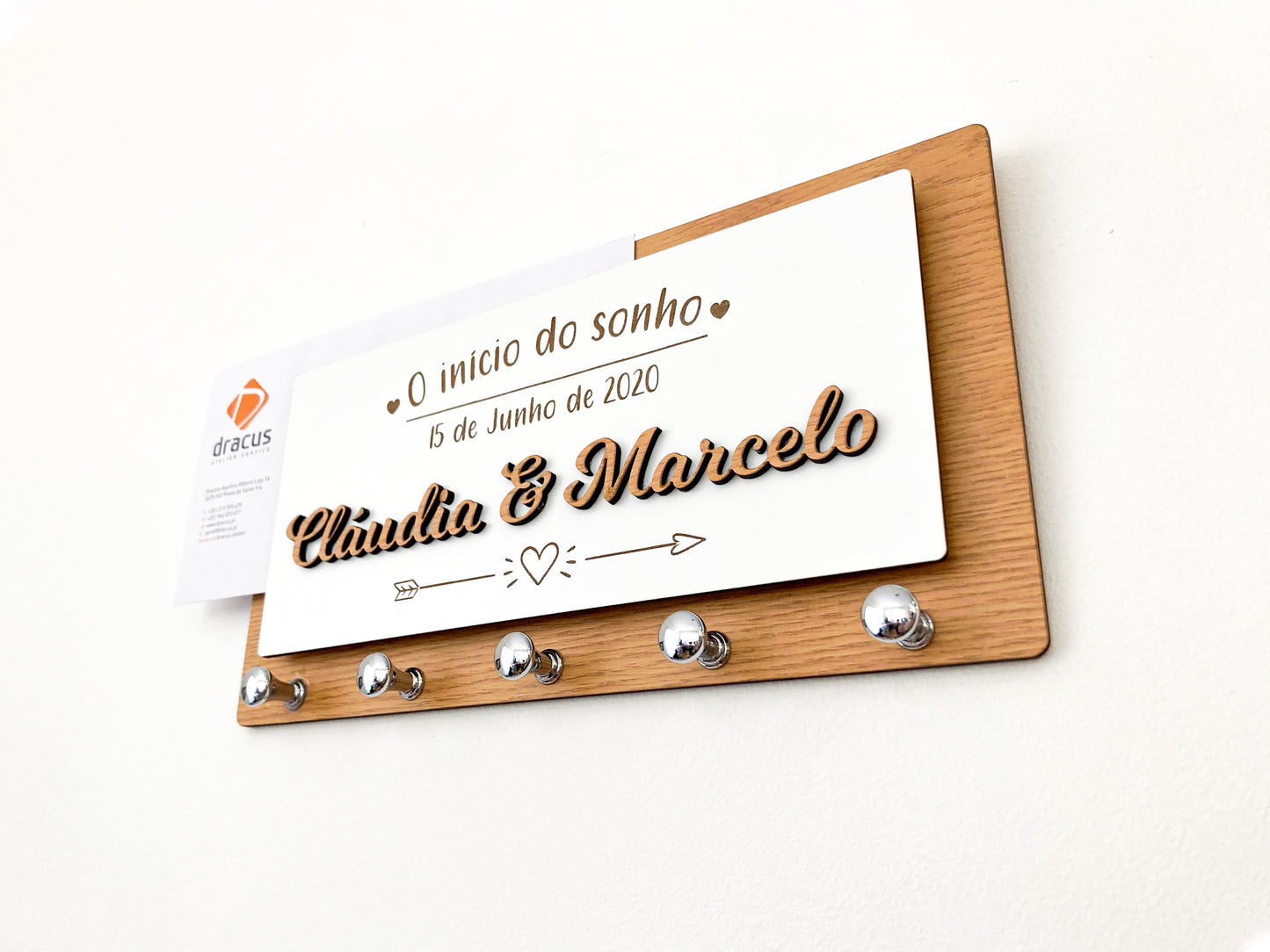 Suporte Porta-Chaves / Porta-Cartas | Personalizado