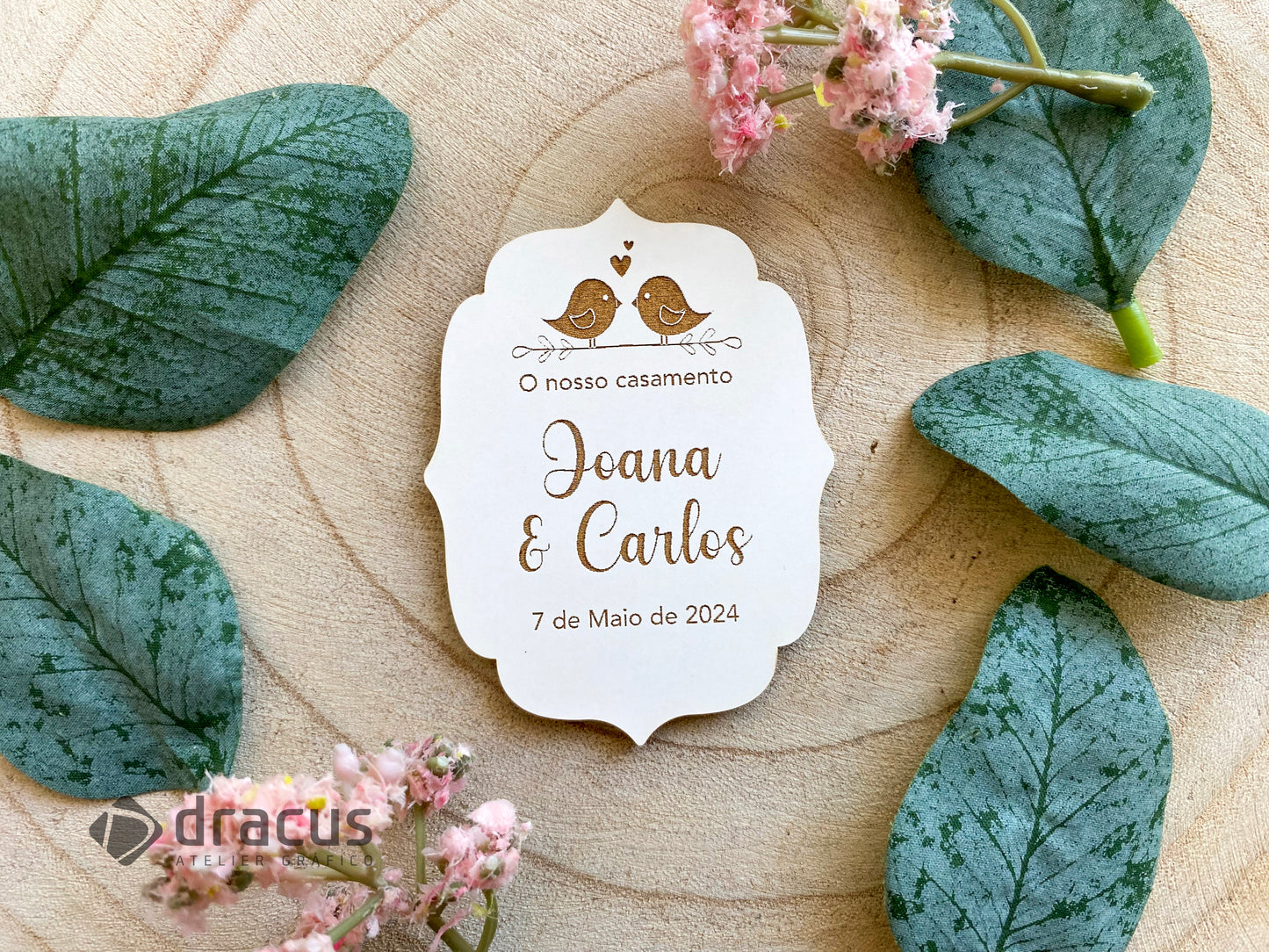 Lembrança Casamento/Bodas Pássaros | Íman