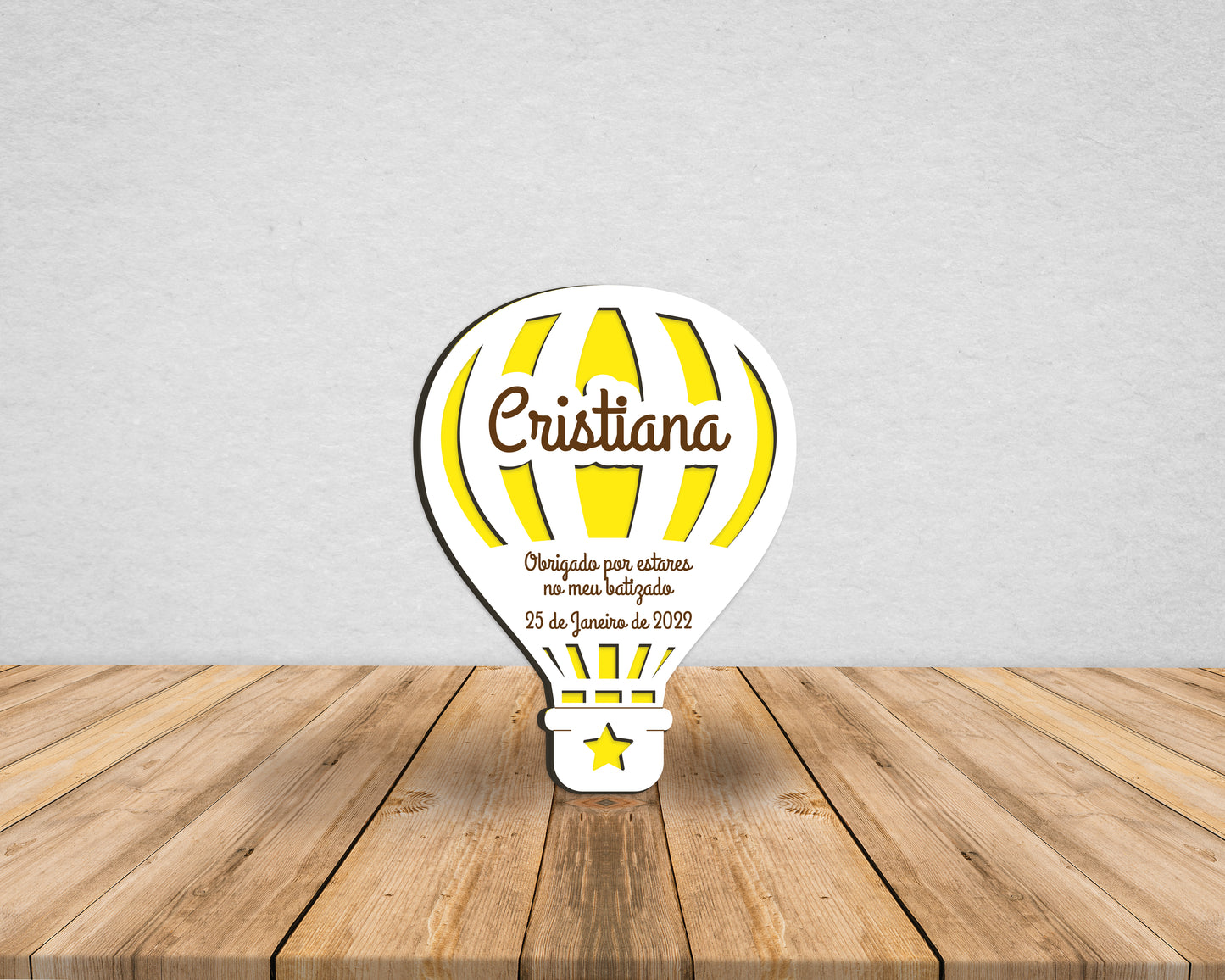 Lembrança Balão com Fundo de Cor | Íman