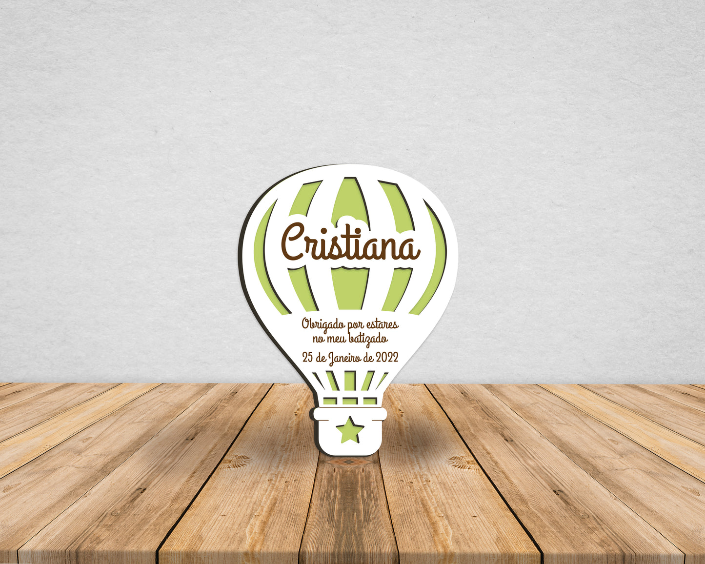 Lembrança Balão com Fundo de Cor | Íman