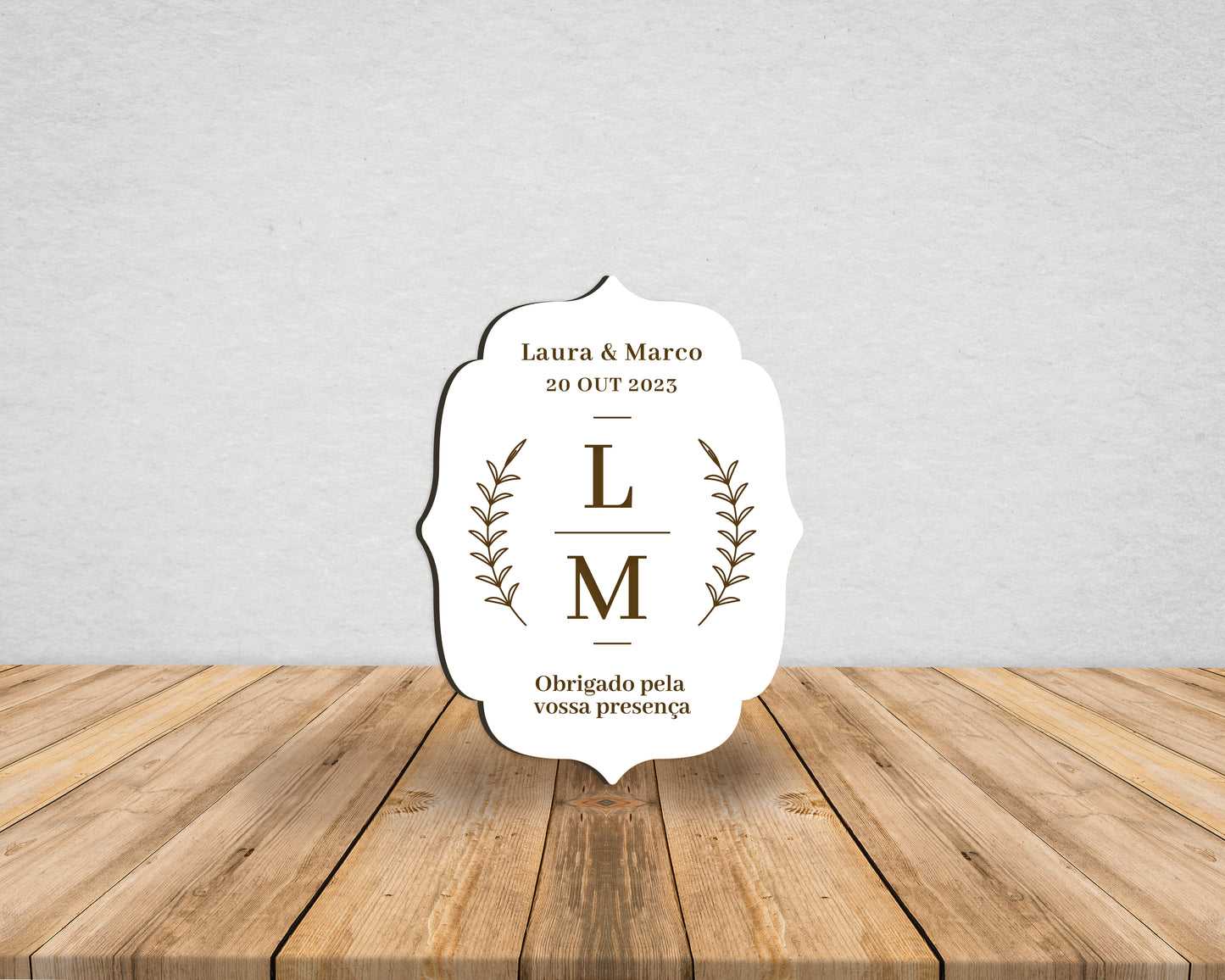 Lembrança Casamento Iniciais | Íman