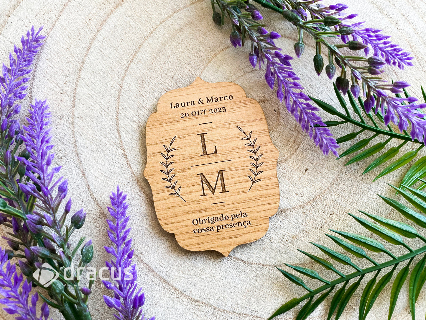 Lembrança Casamento Iniciais | Íman