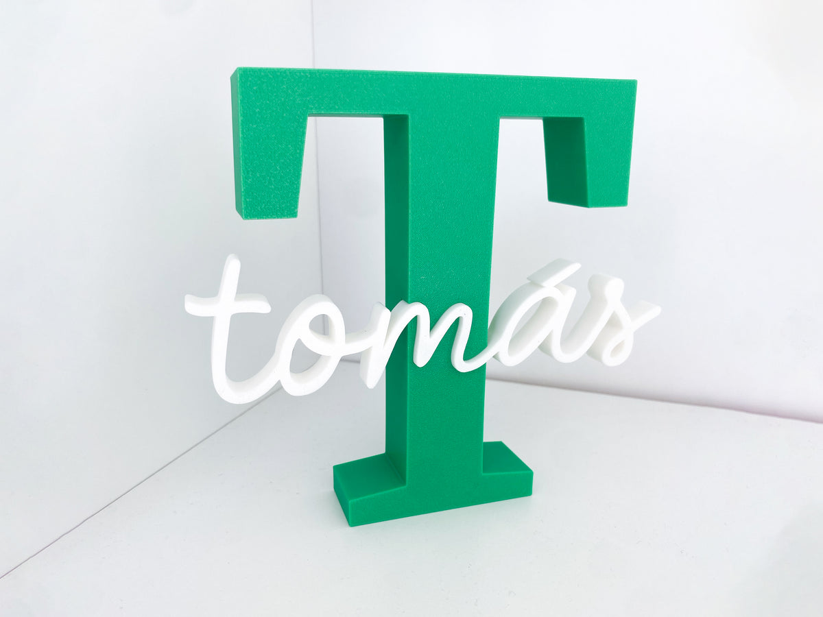 Letra 3D com Nome | Personalizado | Várias Cores