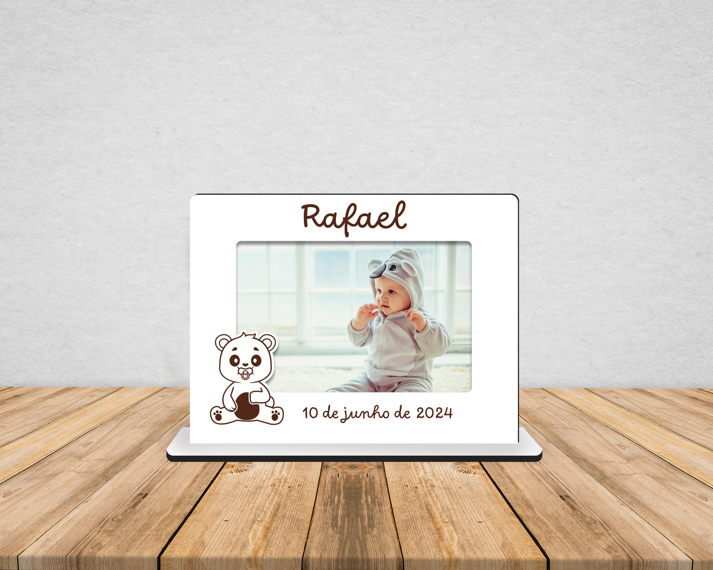 Moldura com Ursinho | Personalizada
