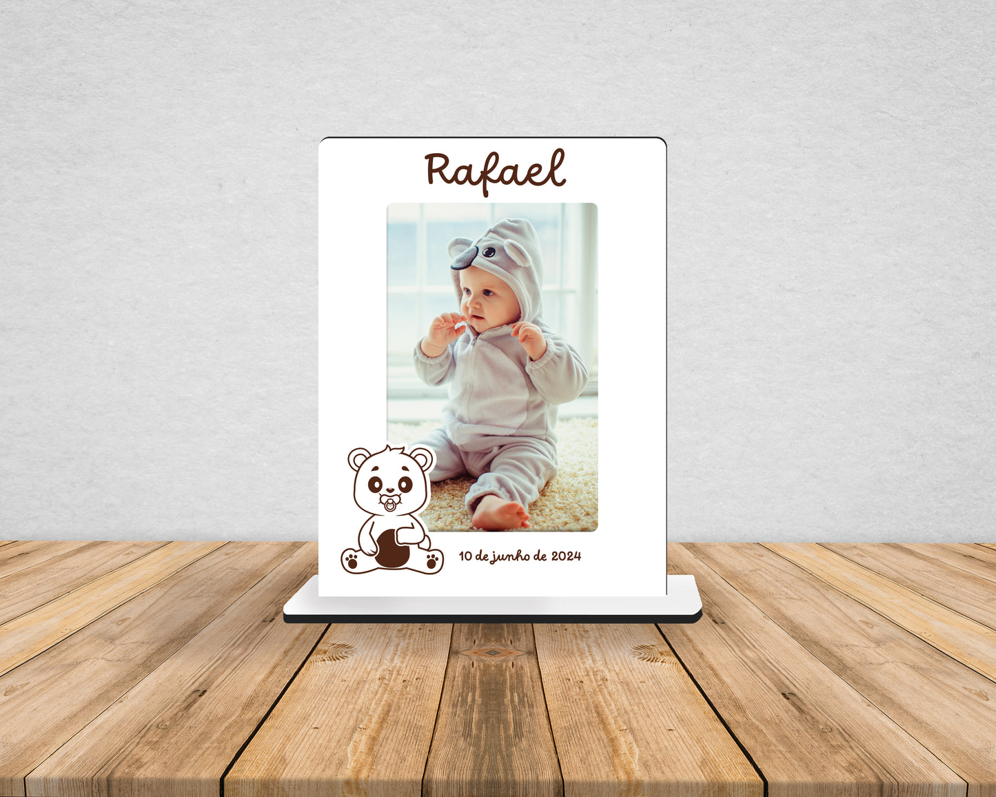Moldura com Ursinho | Personalizada