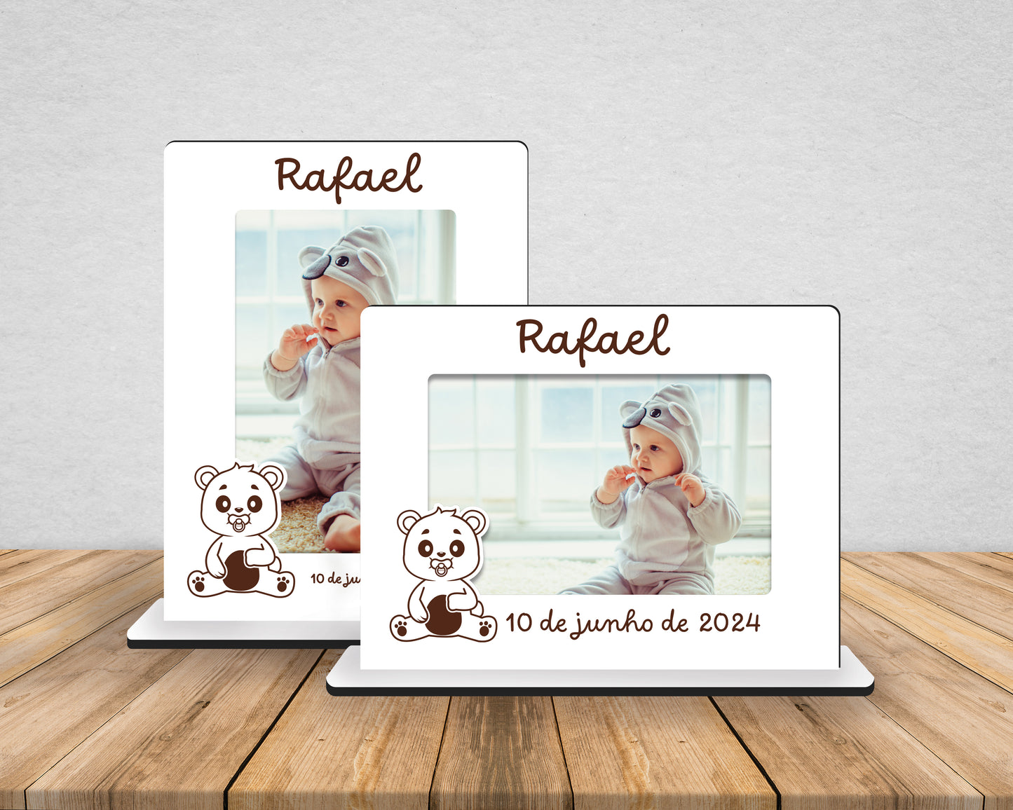 Moldura com Ursinho | Personalizada