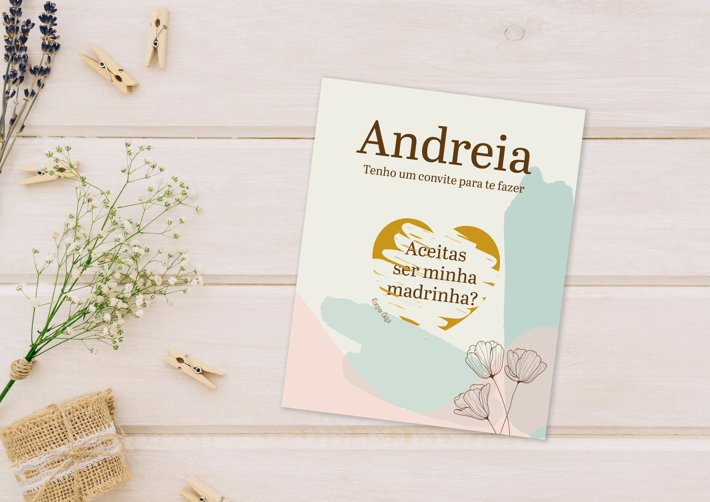 Convite Raspadinha | Coração Personalizado
