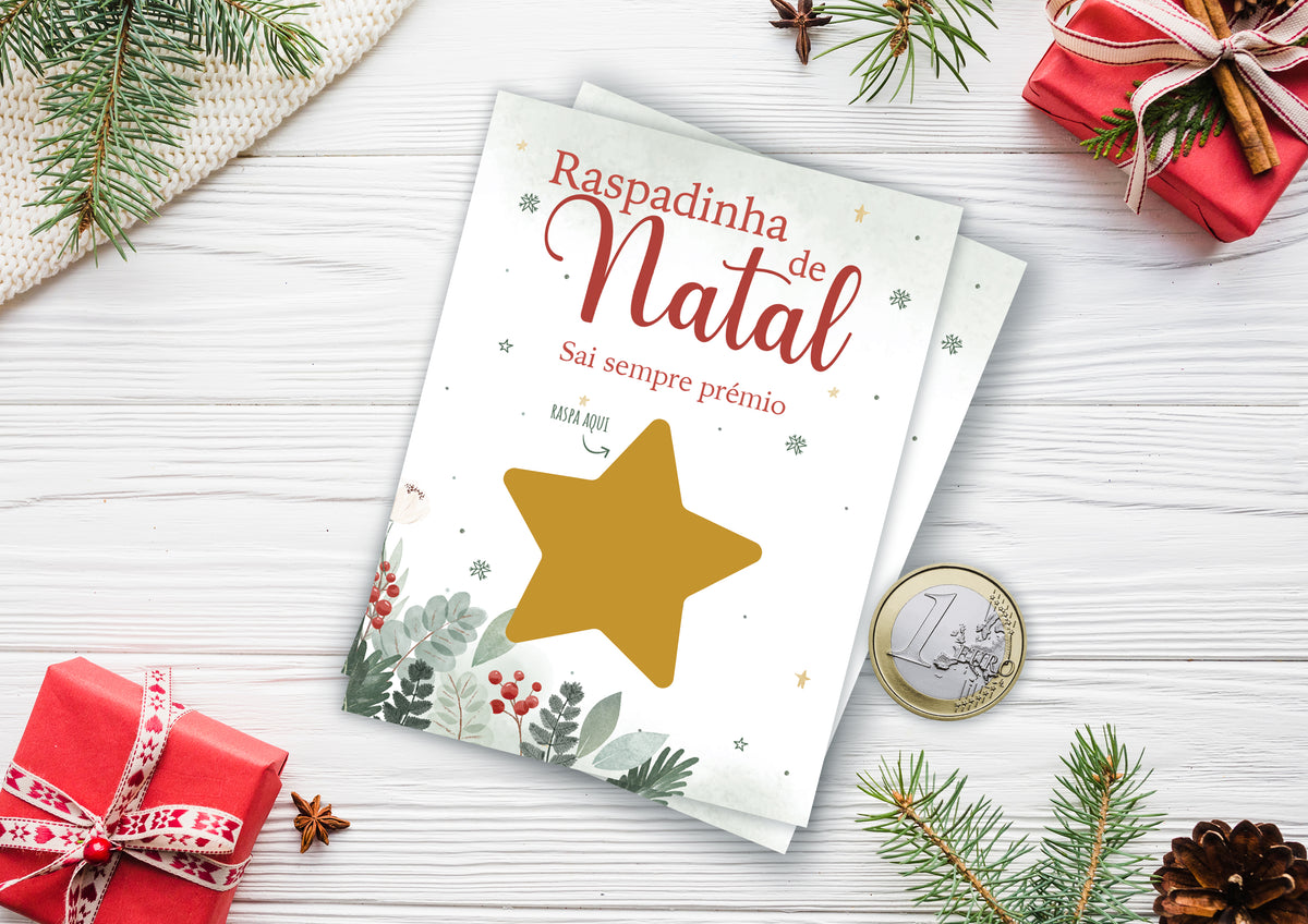 Raspadinha de Natal | Estrela Personalizada