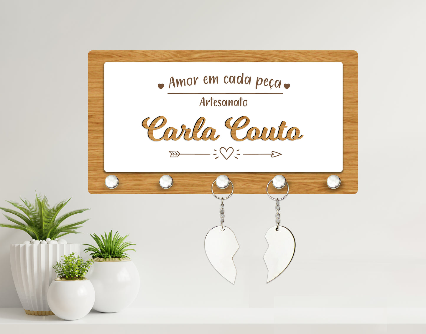 Suporte Porta-Chaves / Porta-Cartas | Personalizado