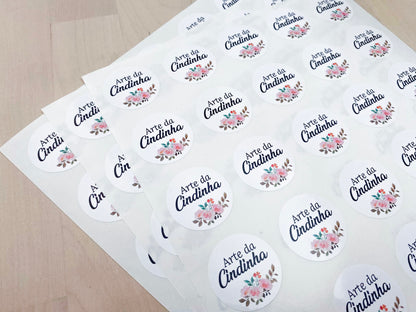 Etiquetas Autocolantes  | Vinil Autocolante | Redondas ou Quadradas | Vários Tamanhos | Personalizadas