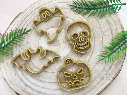 Conjunto de 4 Cortadores para Bolachas | Halloween