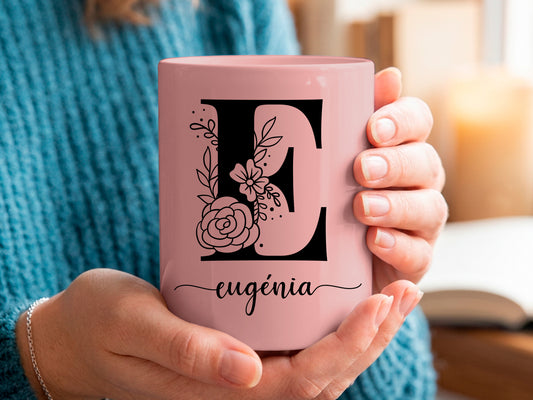 Caneca Cerâmica Mate | Inicial | Dia da Mãe