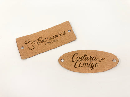 Etiquetas em Camurça | Personalizadas
