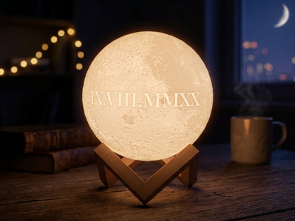 Lua 3D Led com Fotografia Personalizada
