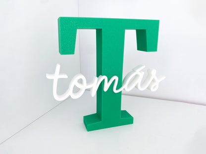 Letra 3D com Nome | Personalizado | Várias Cores